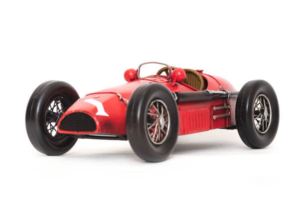 istock Vintage race car isolated on white background 1060244230