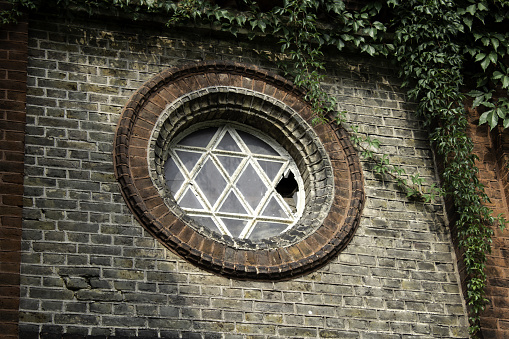 Old Brick Wall in London, UK