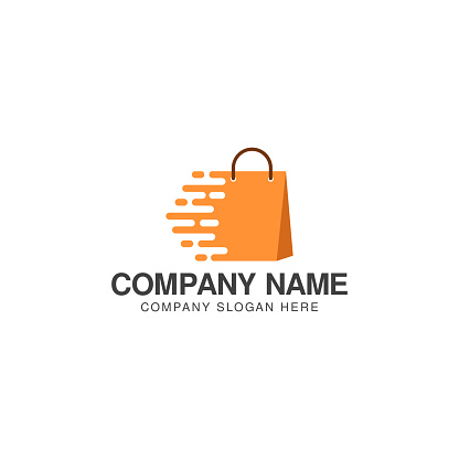 Fast shopping logo or icon