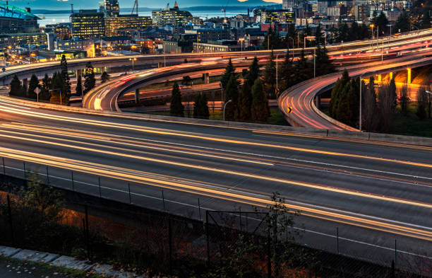 istock elevated view of Interstate 5 and seattle downtown skyline 1060326578