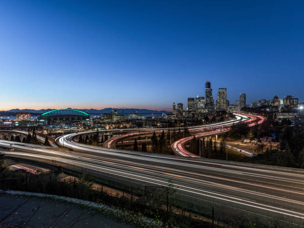 istock elevated view of Interstate 5 and seattle downtown skyline 1060326918