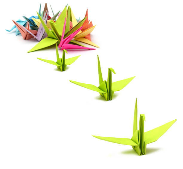 istock Origami bird in leading 1060327032