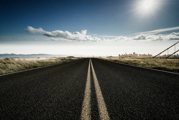 istock straight country road towards bay bridge 1060331004