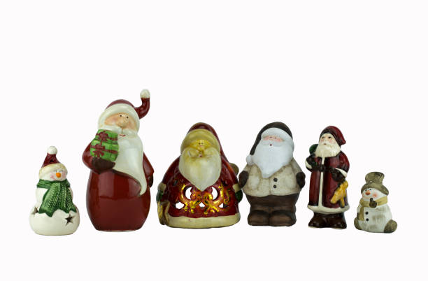 istock santa claus and snow man 1060340142