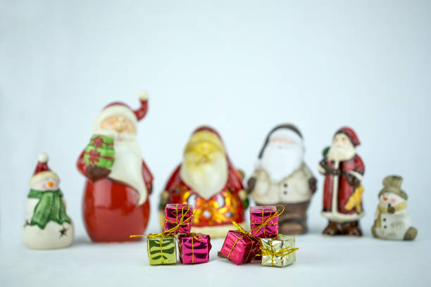 group of christmas figures