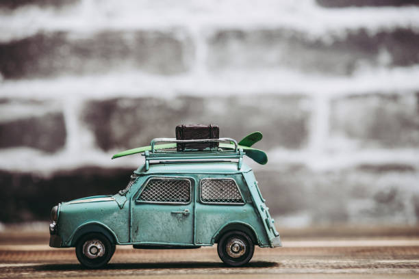 istock Brick background and toy car 1060343226