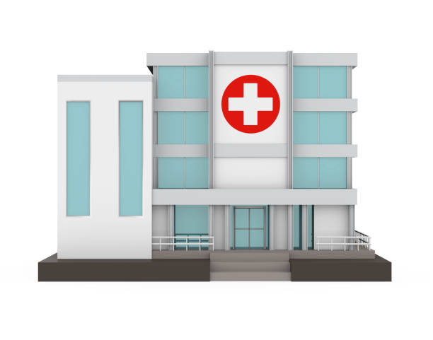 istock Hospital Building Isolated 1060347580