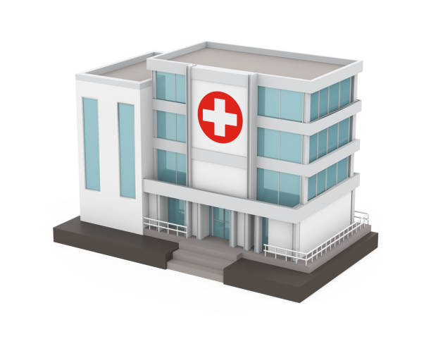istock Hospital Building Isolated 1060347686