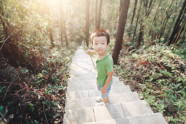 istock child hiking in picturesque mountains 1060361166