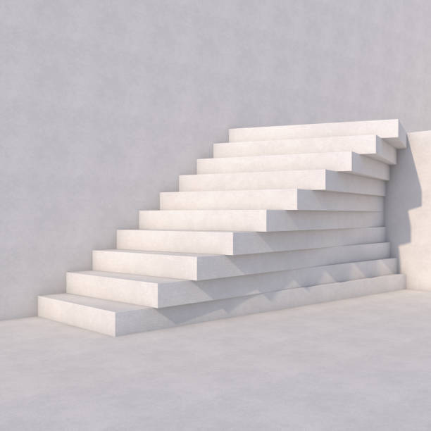 istock Rising arrow on staircase, increasing business. 3D 1060366342
