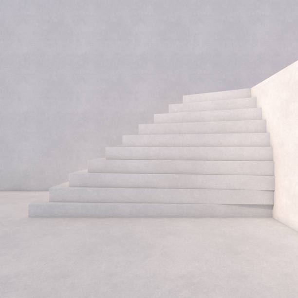istock Rising arrow on staircase, increasing business. 3D 1060366356