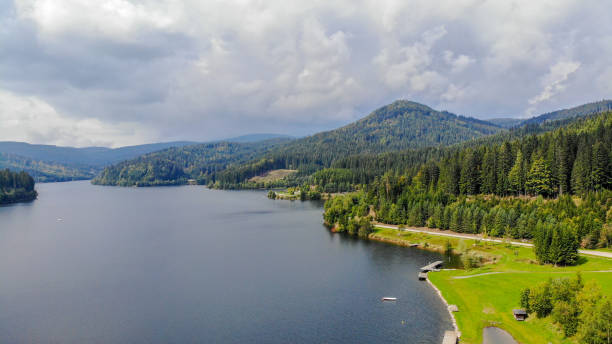 istock Aerial view of Stausee Soboth 1060392682
