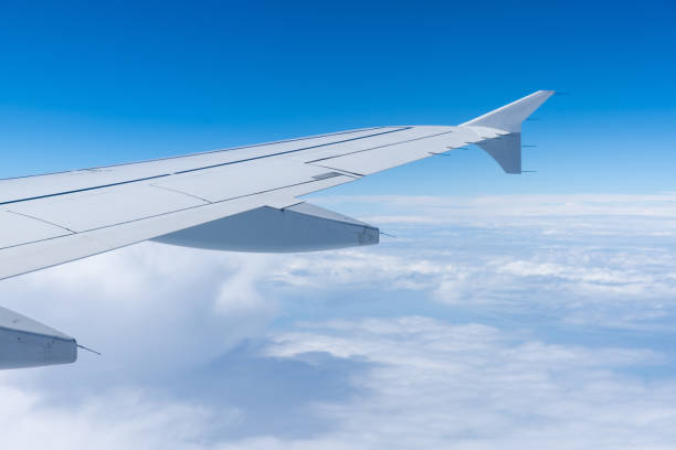 istock View out of a plane's window 1060398504