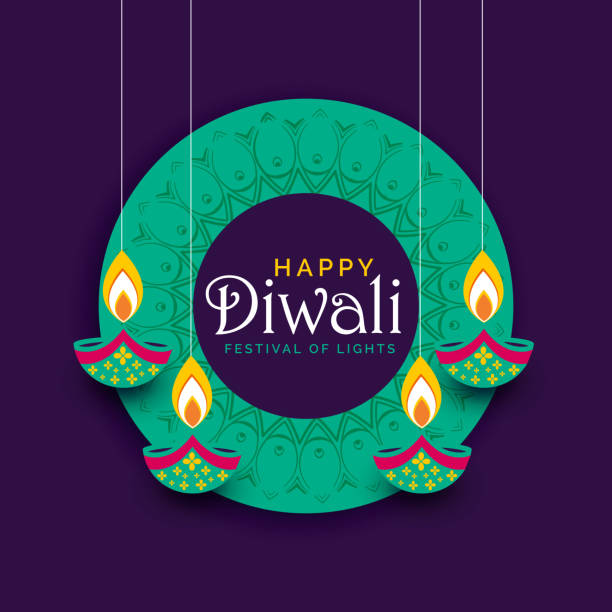 illustrations, cliparts, dessins animés et icônes de arrière-plan de conception affiche festival diwali créatif - diwali illustrations