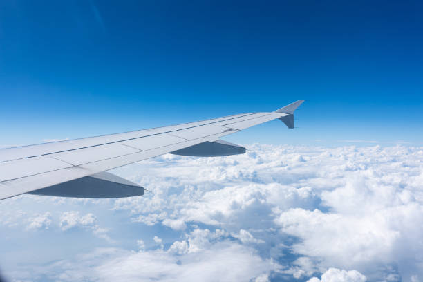 istock View out of a plane's window 1060400586