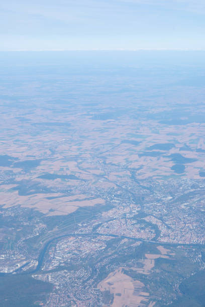 istock View out of a plane's window 1060400924