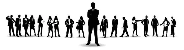 Vector illustration of Detailed Business People