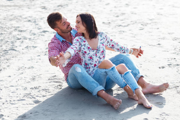 istock Happy young couple enjoying spending time together. 1060404666