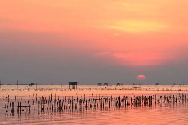 Sunrise at Phetchaburi province,Thailand