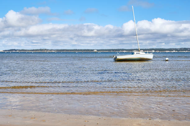 istock Boat launch on lake water 1060411798