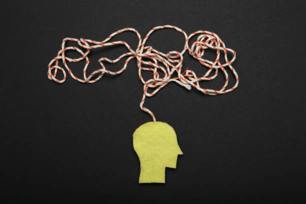istock Person stress, chaos, adhd. Anxiety mind 1060414862