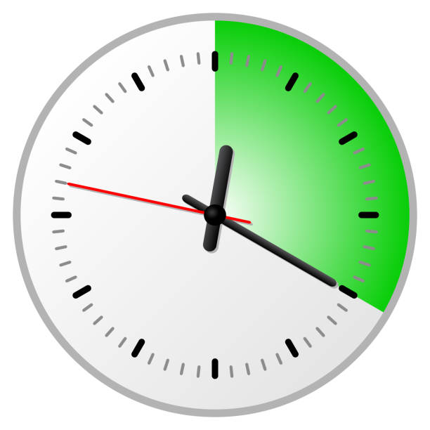 タイマー (20) 20 分 - clock vector checking the time red点のイラスト素材／クリップアート素材／マンガ素材／アイコン素材