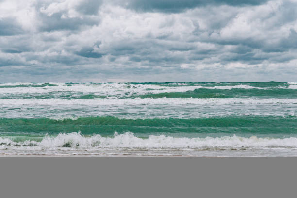 istock Stormy Black sea in day time, big waves and gusty wind 1060418190