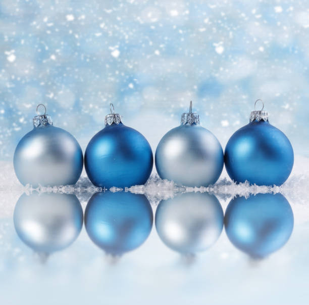 istock Christmas background with xmas balls and reflection. 1060437804