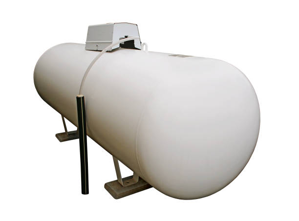 istock Cylindrical tank isolated on white background. 1060448598