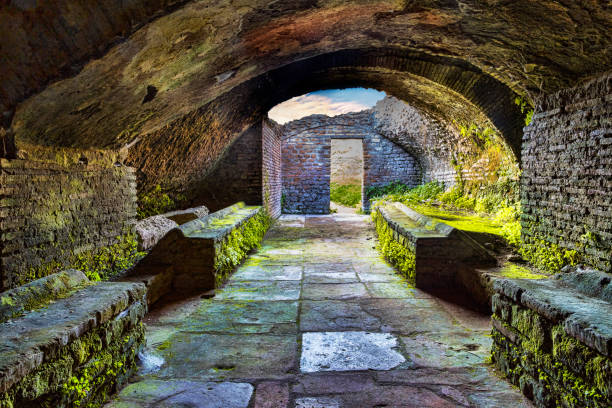 Underground Water Cistern (also name Dara Dungeon) in Dara outside Mardin. Dara zindan (dungeon).