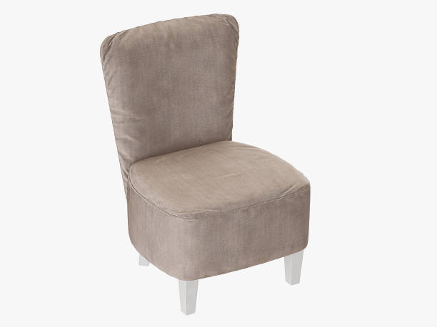 istock Soft chair with white legs 1060457602
