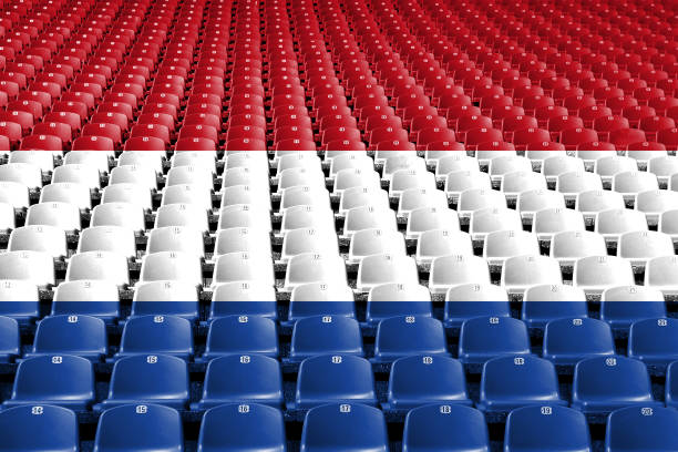blue seats in a stadium