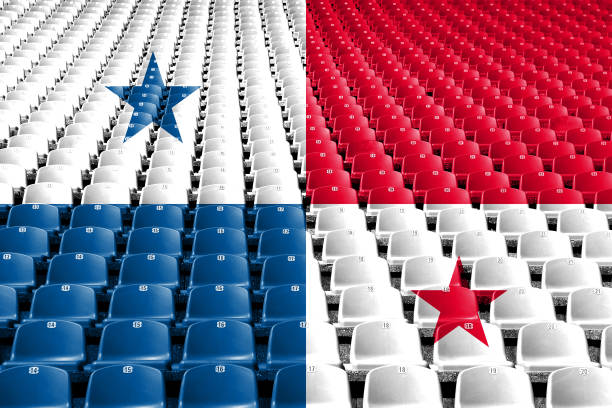 istock Panama flag stadium seats. Sports competition concept. 1060474538