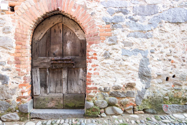 istock Medieval wooden door 1060477196