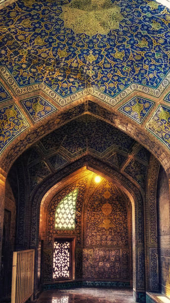 셰이크 lotfollah 사원, isfahan, 이란 - spirituality famous place isfahan dome 뉴스 사진 이미지