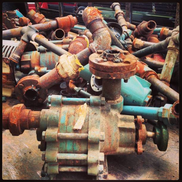 istock Pump and Pipes in a Pile 1060493152