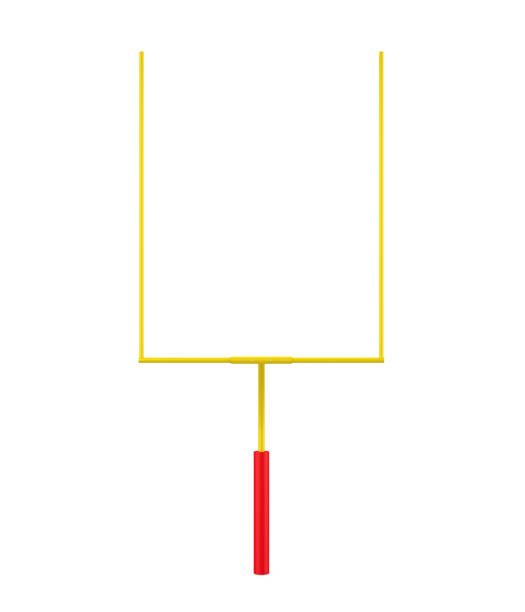 American Football Goal Post Isolated