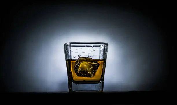 Wishkey in a glass