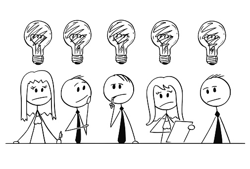 Ilustración de Dibujos De Grupo De Personas De Negocios Pensando En Problema y más Vectores Libres de Derechos de Adulto - iStock Ilustración de Dibujos De Grupo De Personas De Negocios Pensando En Problema y más Vectores Libres de Derechos de Adulto - iStock