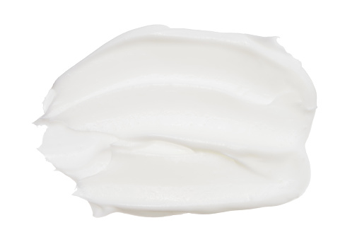 Cosmetic foundation cream isolated on white background