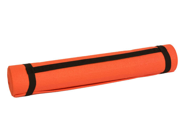 istock Rolls of yoga mats on white background with Clipping path 1060515486