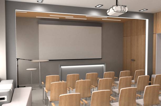 istock interior, exhibition hall, 3D illustration 1060518782