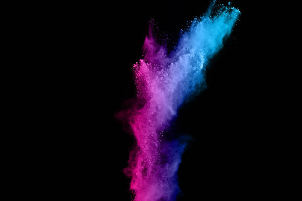 istock abstract colored dust explosion on a black background.abstract powder splatted background,Freeze motion of color powder exploding/throwing color powder, multicolored glitter texture. 1060521690