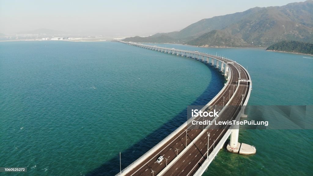 Hong Kong-Zhuhai-Macao Bridge in hong kong Hong Kong Stock Photo