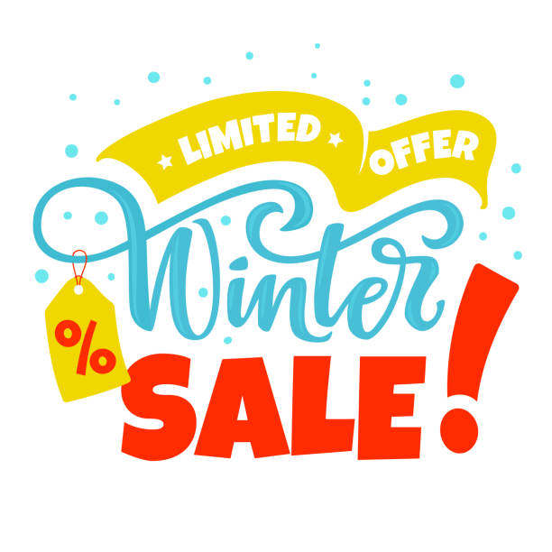 Winter Sale Vektor Karte. – Vektorgrafik