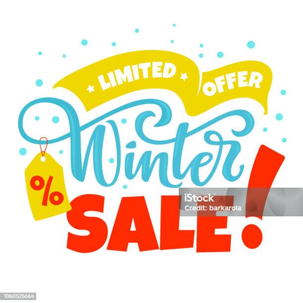 Winter Sale Vektor Karte Stock Vektor Art und mehr Bilder von Ausverkauf - Ausverkauf, Winter, Ereignis