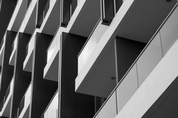 istock Abstract background architecture lines. modern architecture detail 1060525970