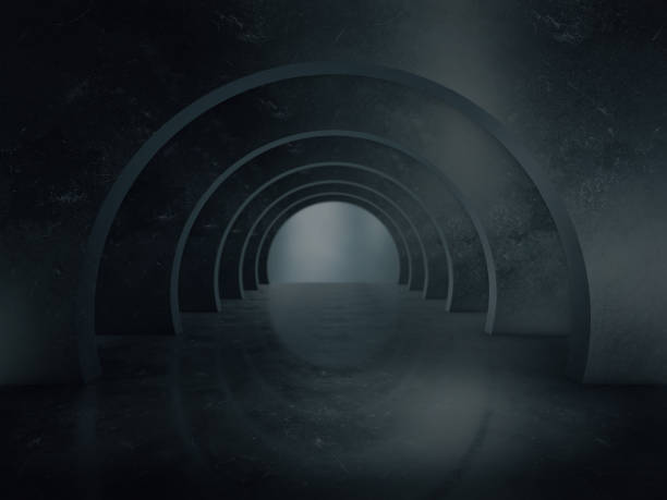 istock Abstract structure,Product showcase background,Long tunnel,Long corridor 1060533370
