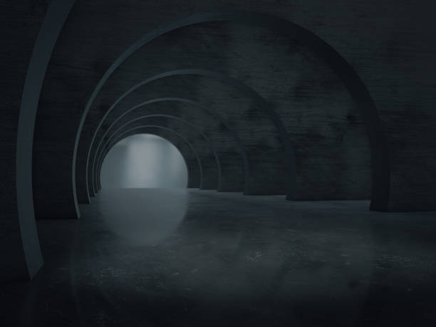 istock Abstract structure,Product showcase background,Long tunnel,Long corridor 1060533396