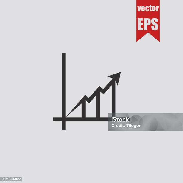 Increasing Vector Graph Increasing Growing Graphvector Illustration Stock Illustration ...